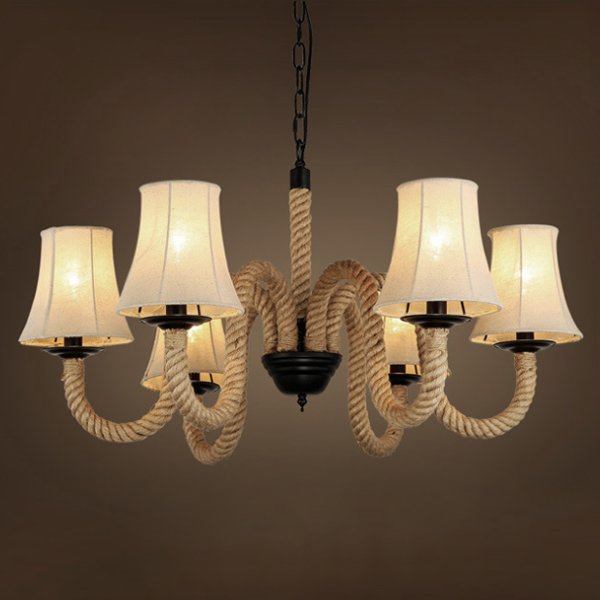 Люстра Loft Rope Chandelier 6