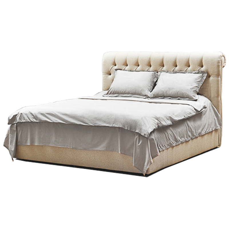 Кровать Beige Capitone Bed