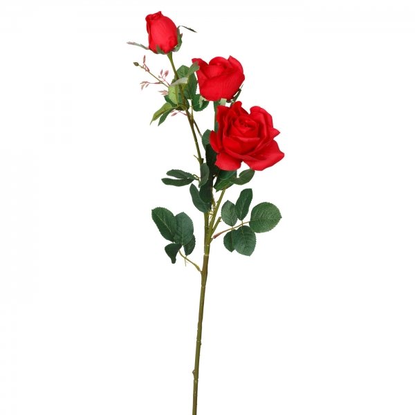 Искусственные цветы Декоративный искусственный цветок Large Branch Red Rose