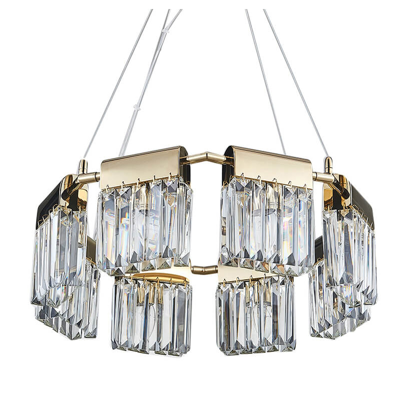 Дизайнерские  Loft Concept Люстра Crystal Pendants gold 8