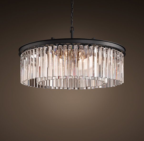 Люстра RH Rhys Clear Glass Prism Round Chandelier 70