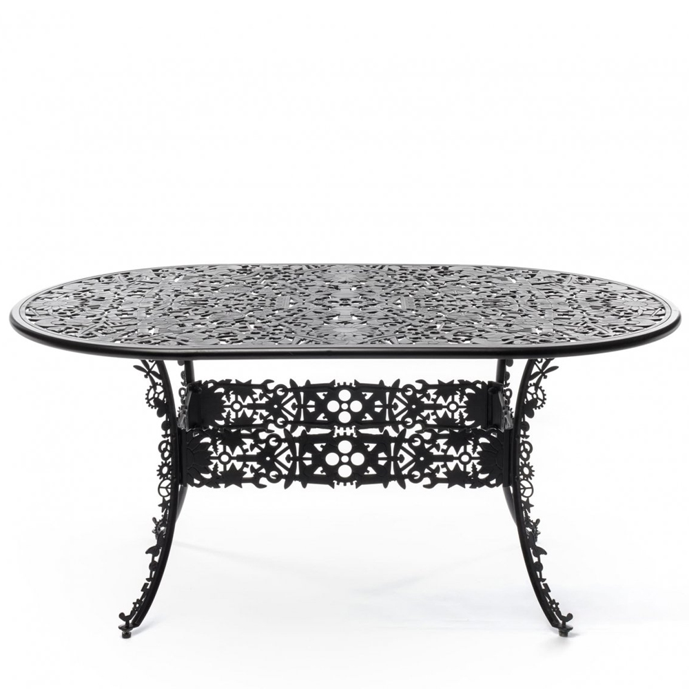 Обеденный стол Industry Collection ALUMINIUM OVAL TABLE – BLACK