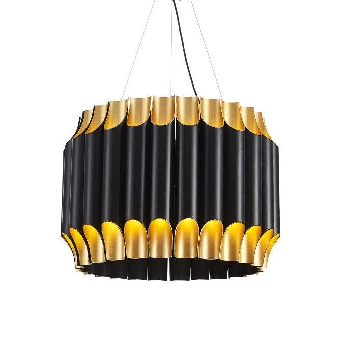 Люстра GALLIANO ROUND SUSPENSION LIGHT by DELIGHTFULL Black