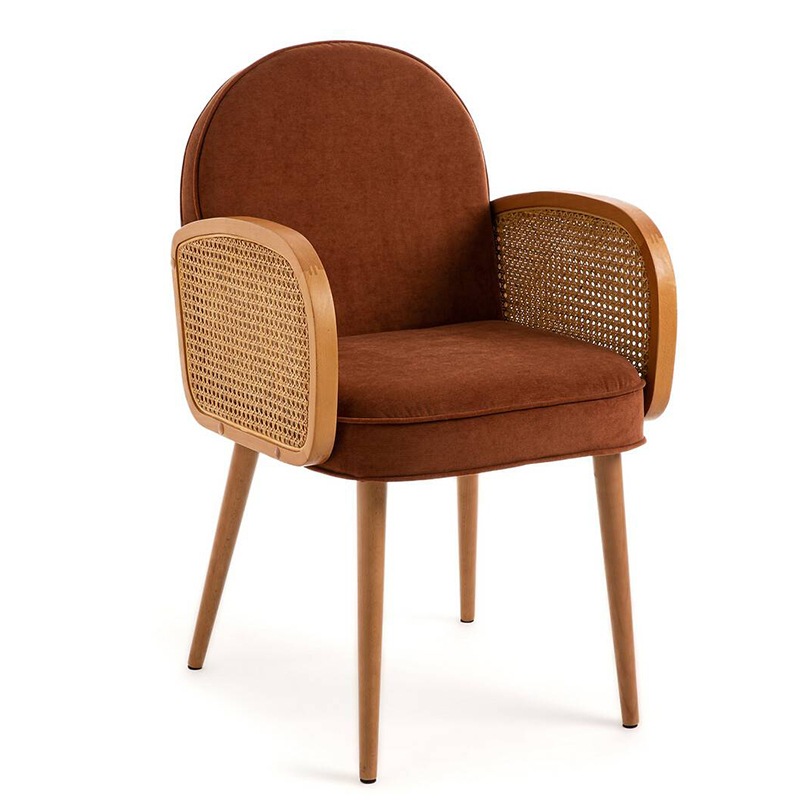 Стул Morten Wicker Terracotta Chair