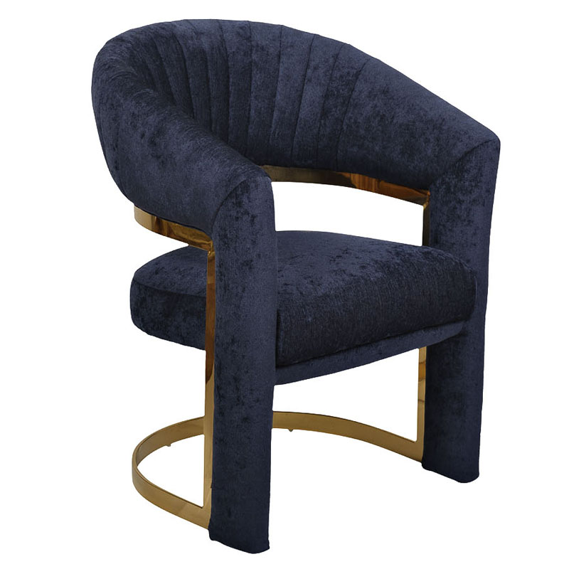 Стулья  Loft Concept Полукресло Valbonne Chair blue velour