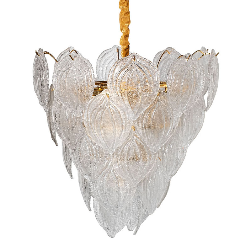 Люстра Textured Glass Chandelier Petal 10