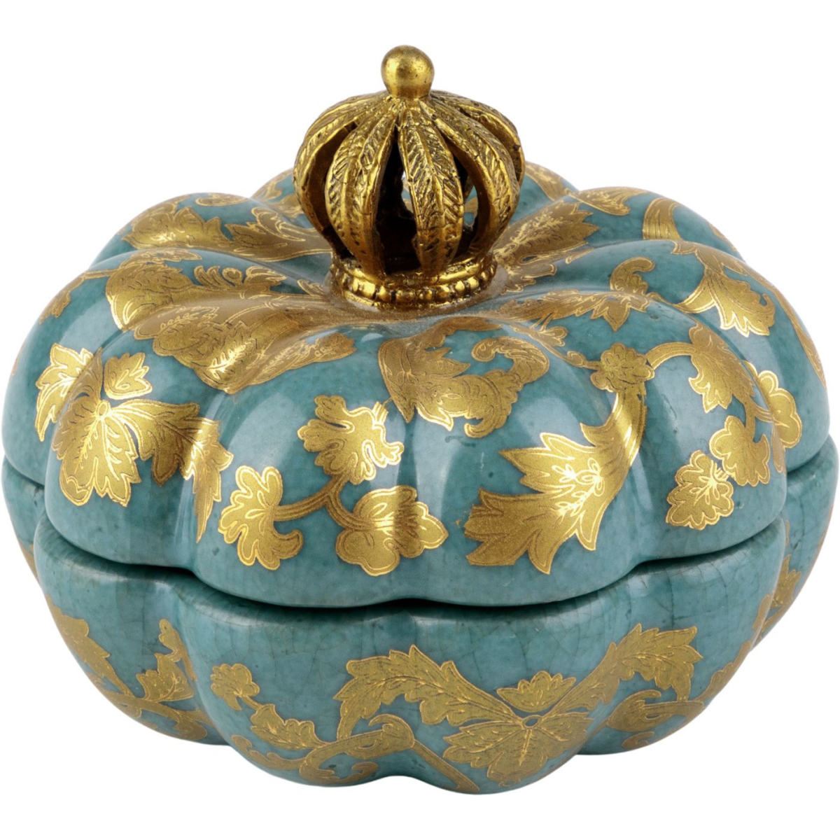 Фарфоровая шкатулка Pumpkin with a crown