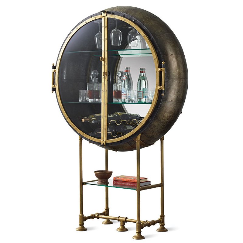 Шкафы и буфеты Шкаф Porthole Bar Restoration Hardware