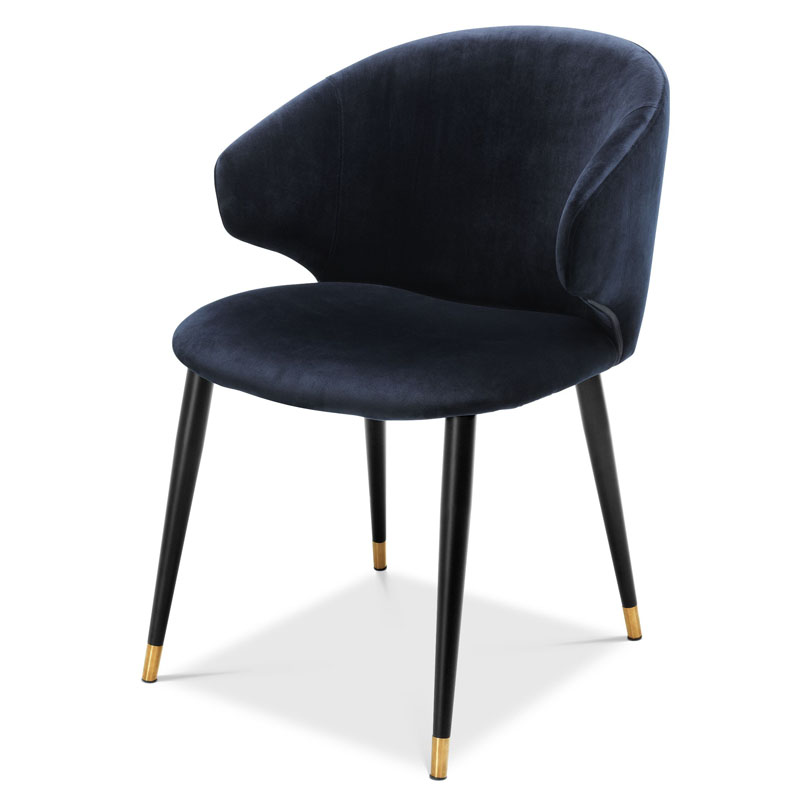  Стул Eichholtz DINING CHAIR VOLANTE blue