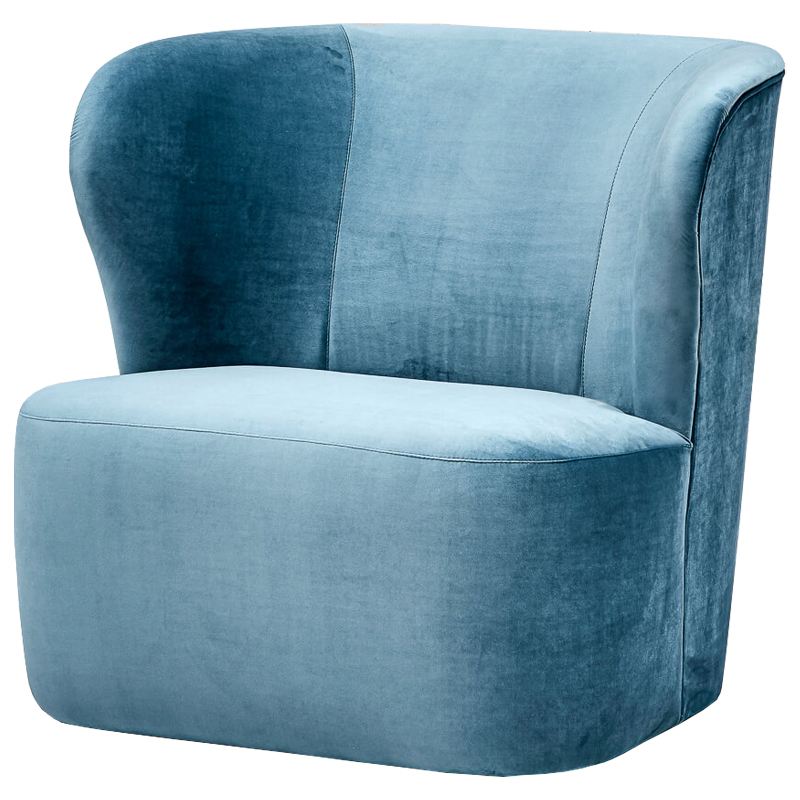 Мягкие кресла  Loft Concept Кресло Hortense Chair Blue