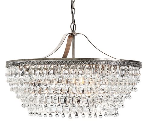 Люстра Clarissa Glass Drop Petite Round Chandelier