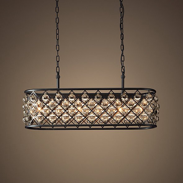 Люстра RH Spencer Rectangular Chandelier 80