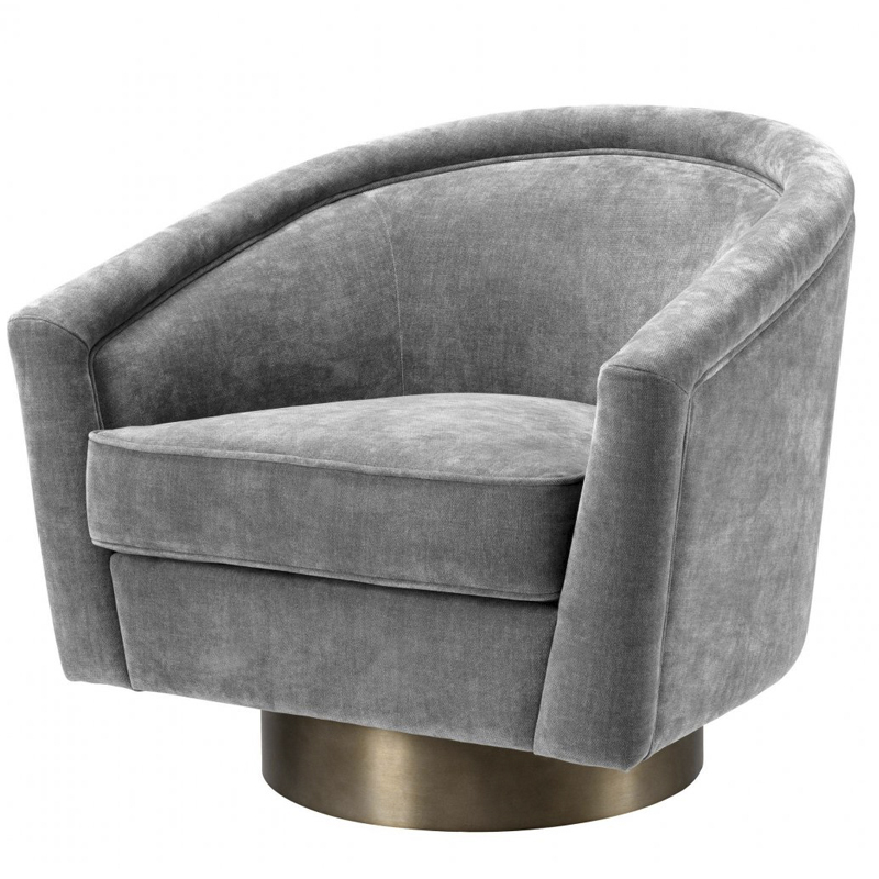 Кресло Eichholtz Swivel Chair Catene Grey