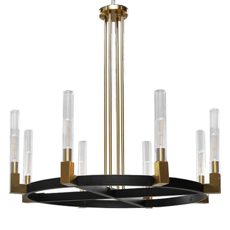 Люстра RH CANELLE Round Chandelier Brass and bronze