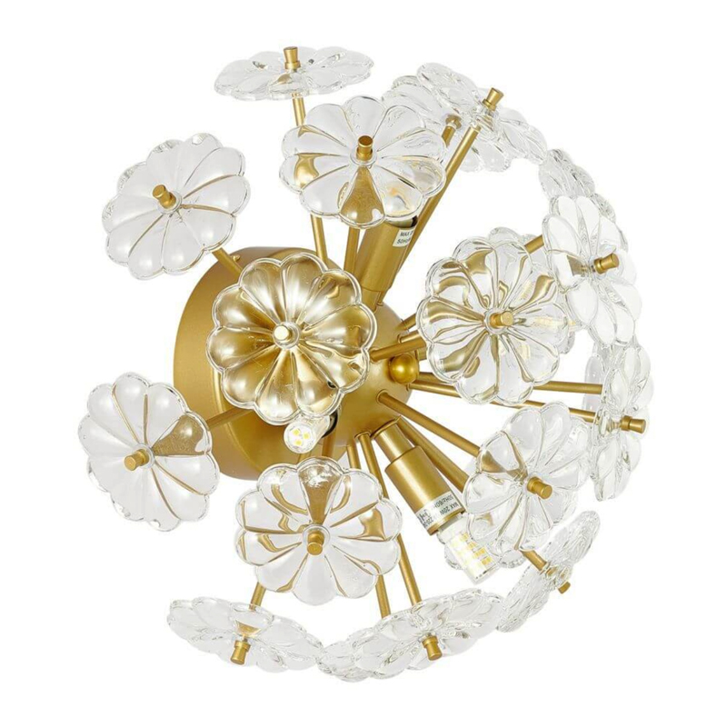 Бра Glass Flowers Sputnik Wall Lamp