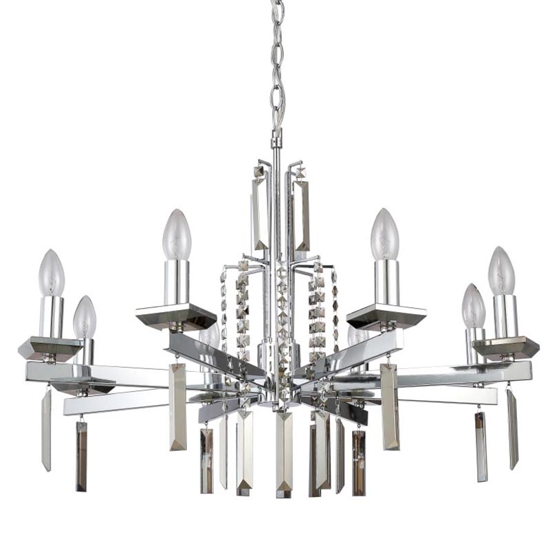 Люстра Vivien Crystal Chrome Chandelier 8