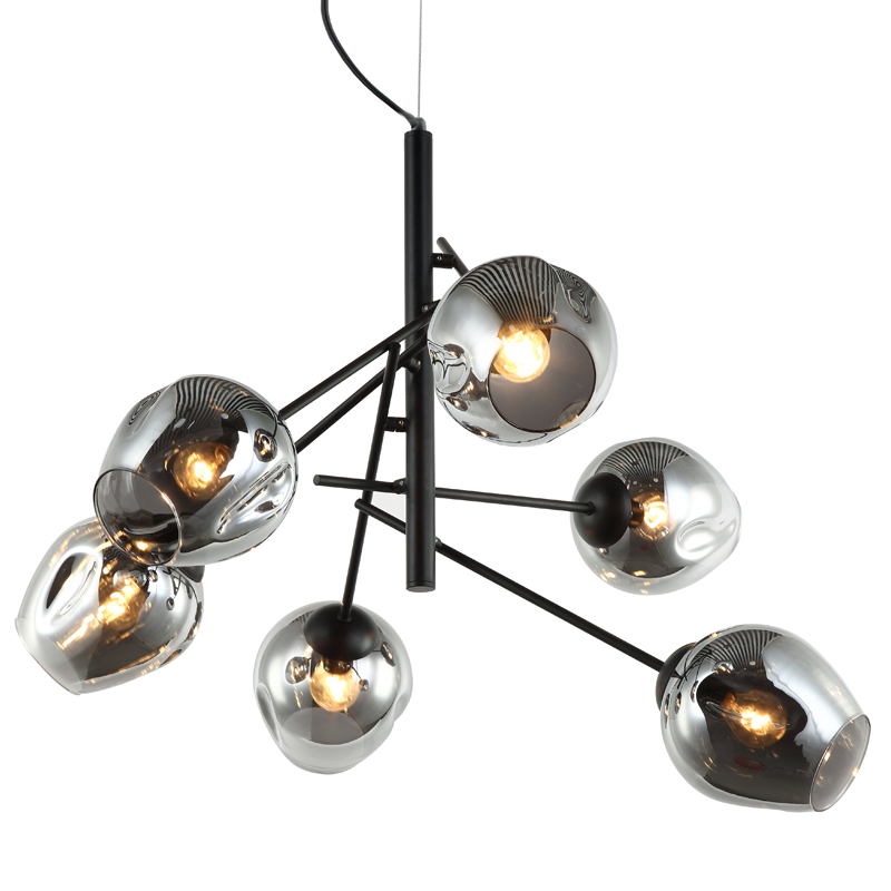 Люстра Branching Bubble Chandelier Vertical Gray