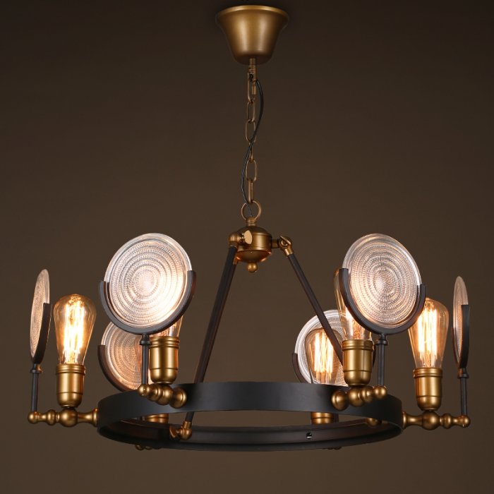 Люстра GASLIGHT LENS Chandelier 6