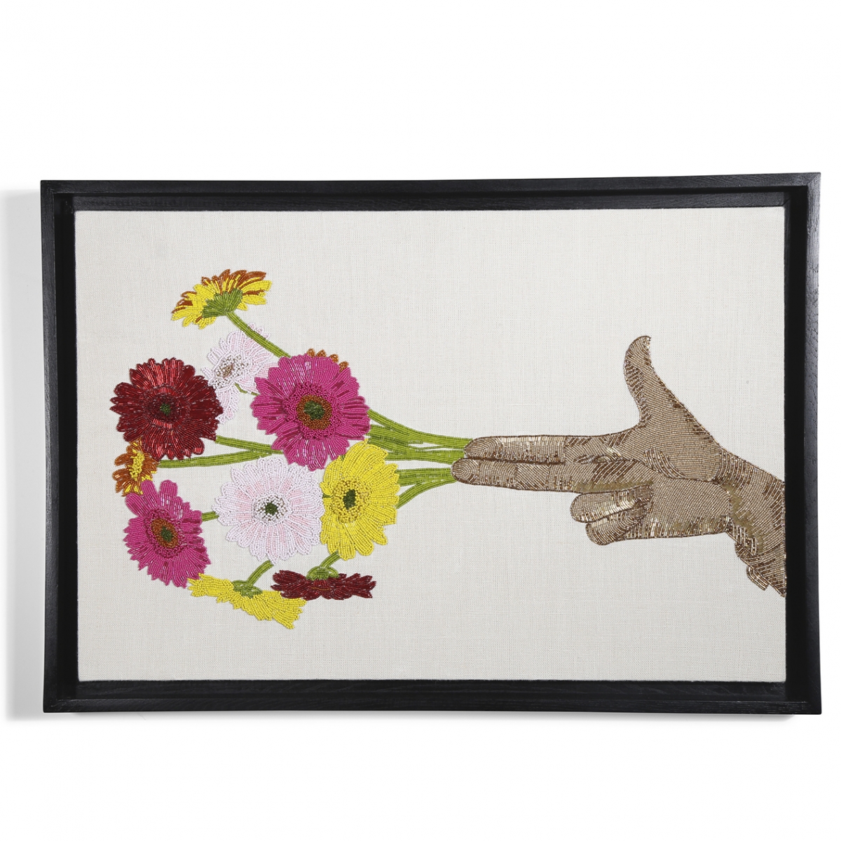 Панно Jonathan Adler FLOWER BEADED WALL ART