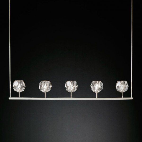 Люстра RH Boule De Cristal Linear Chandelier 5