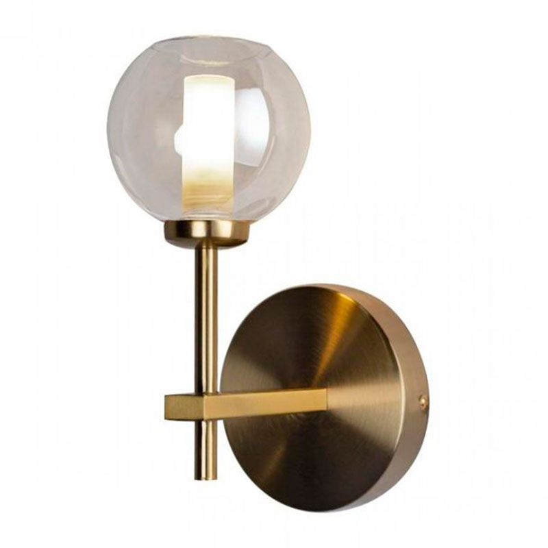 Бра RH Boule de Cristal Single Wall Lamp amber Gold