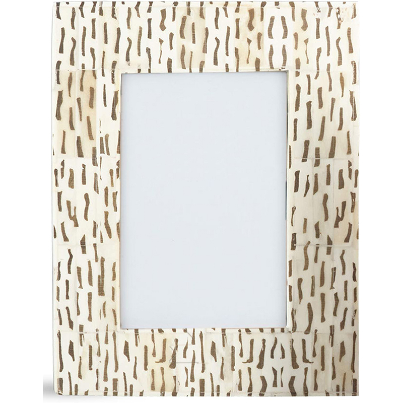 Фоторамка кость Beige Indian Bone Inlay photo frame