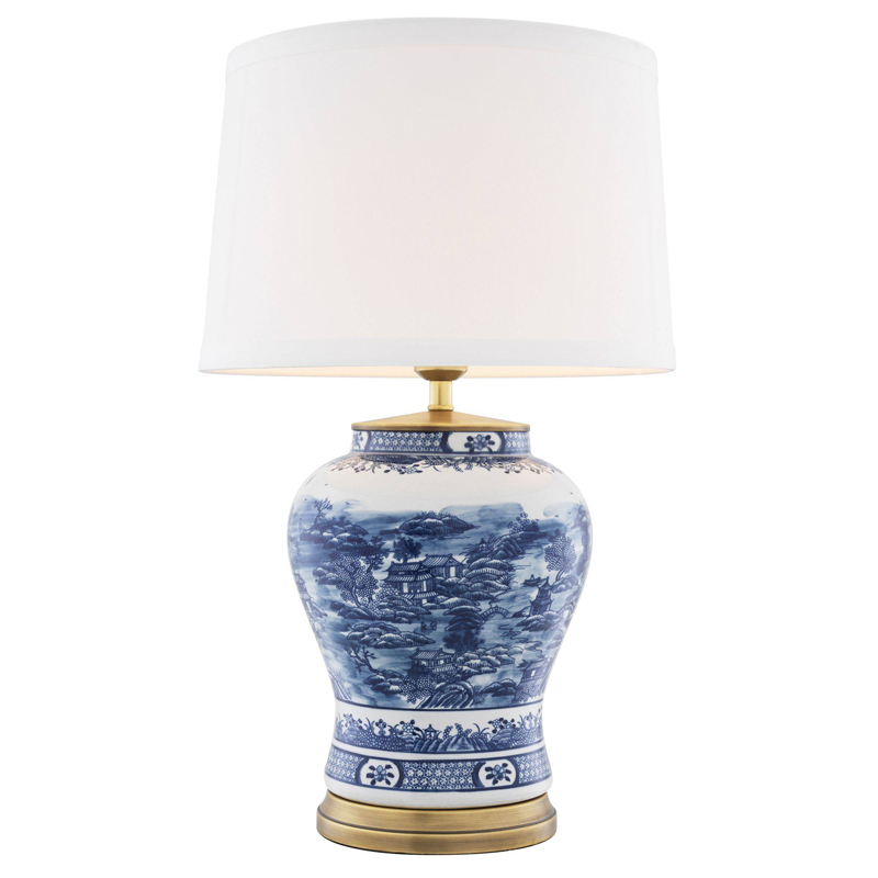 Настольная лампа Eichholtz Table Lamp Chinese Blue