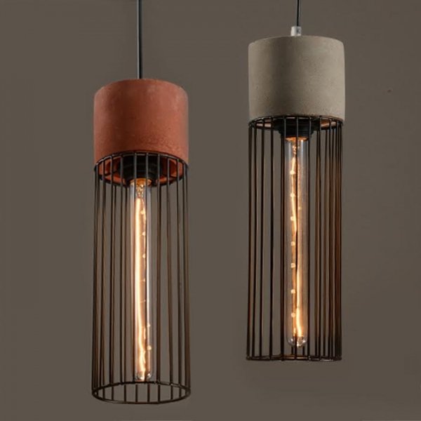 Подвесной светильник Cement Droplight Pendant Light cylinder