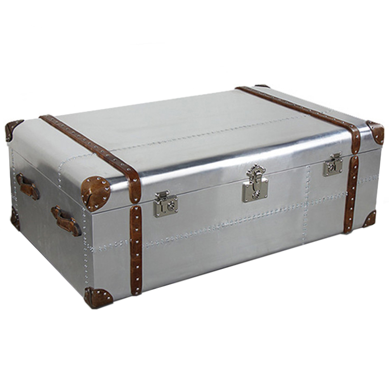 Сундук Trunks in Polished Aluminum Restoration Hardware