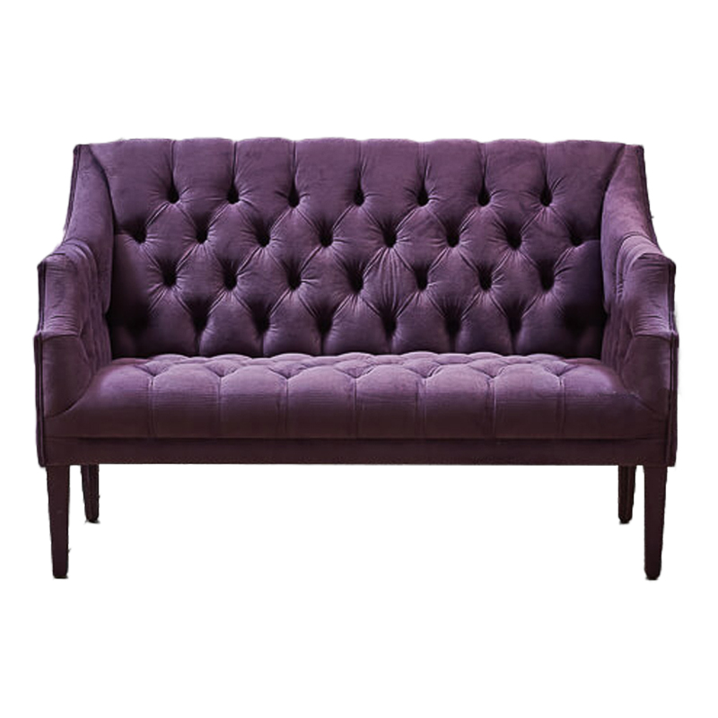 Диван Morton Capitone Sofa лиловый лен