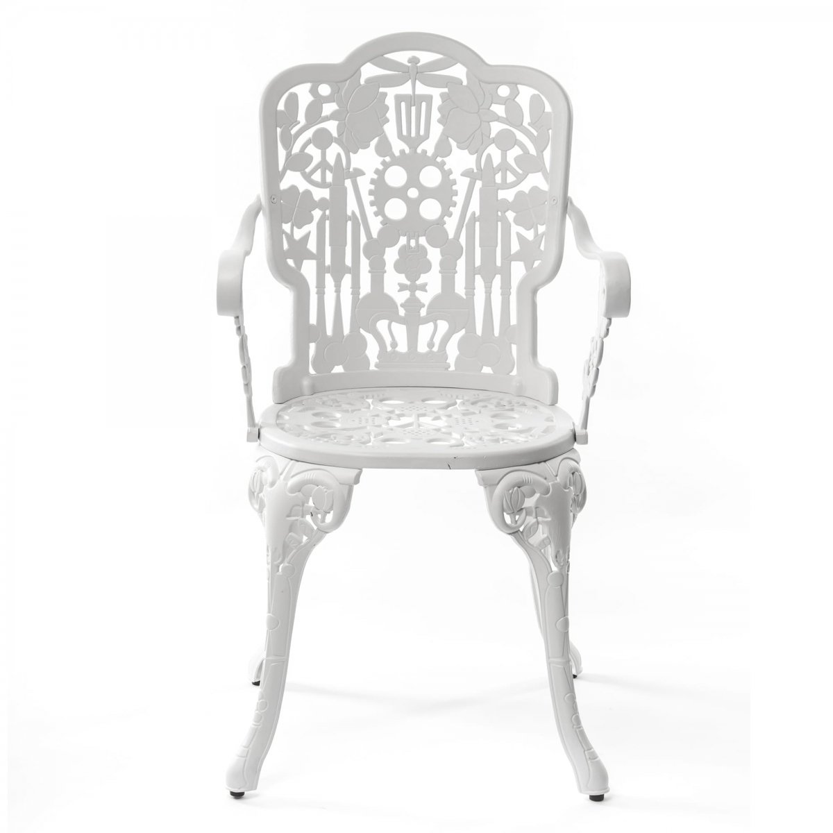 Стул Seletti Industry Collection ALUMINIUM ARMCHAIR – WHITE