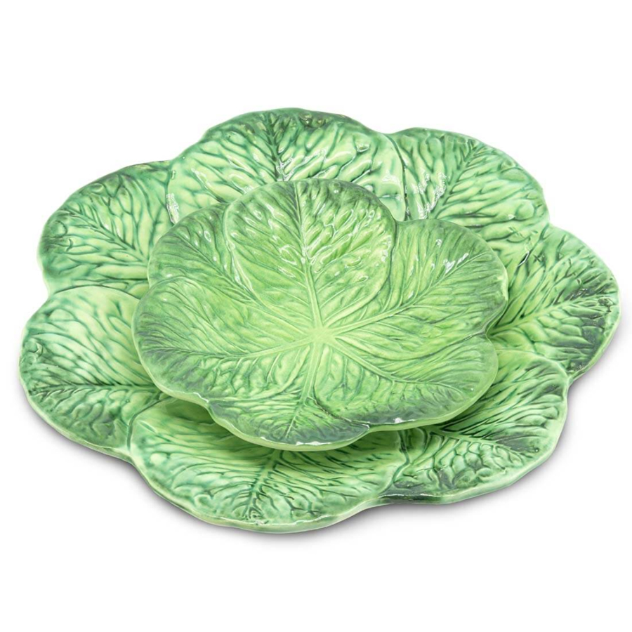 Тарелка Abhika PLATE LEAF CABBAGE Green