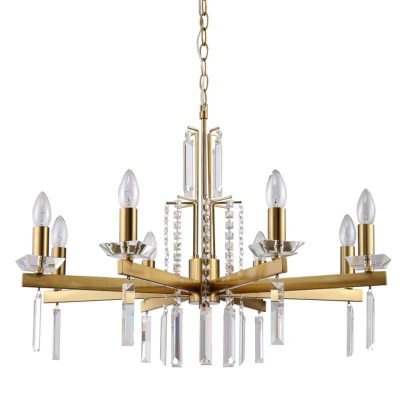 Люстра Vivien Crystal Brass Chandelier 8