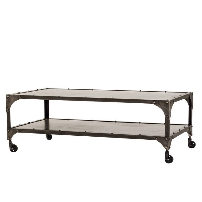 Кофейный стол Industrial Steampunk Nickel Coffee Table