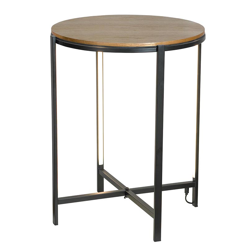 Приставной стол Kelin Side Table Black LED