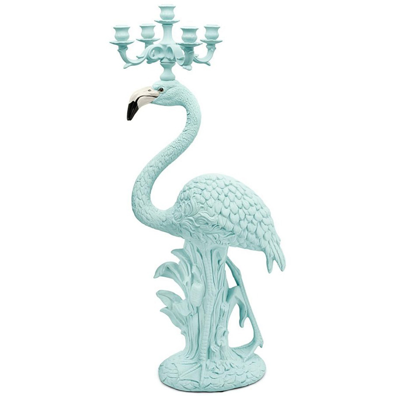 Подсвечник Candleholder Flamingo Bisc. Azure Matt