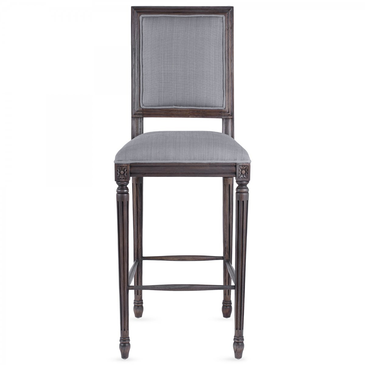 Деревянные Стулья  Loft Concept Барный стул JACOB bar stool Gray Linen