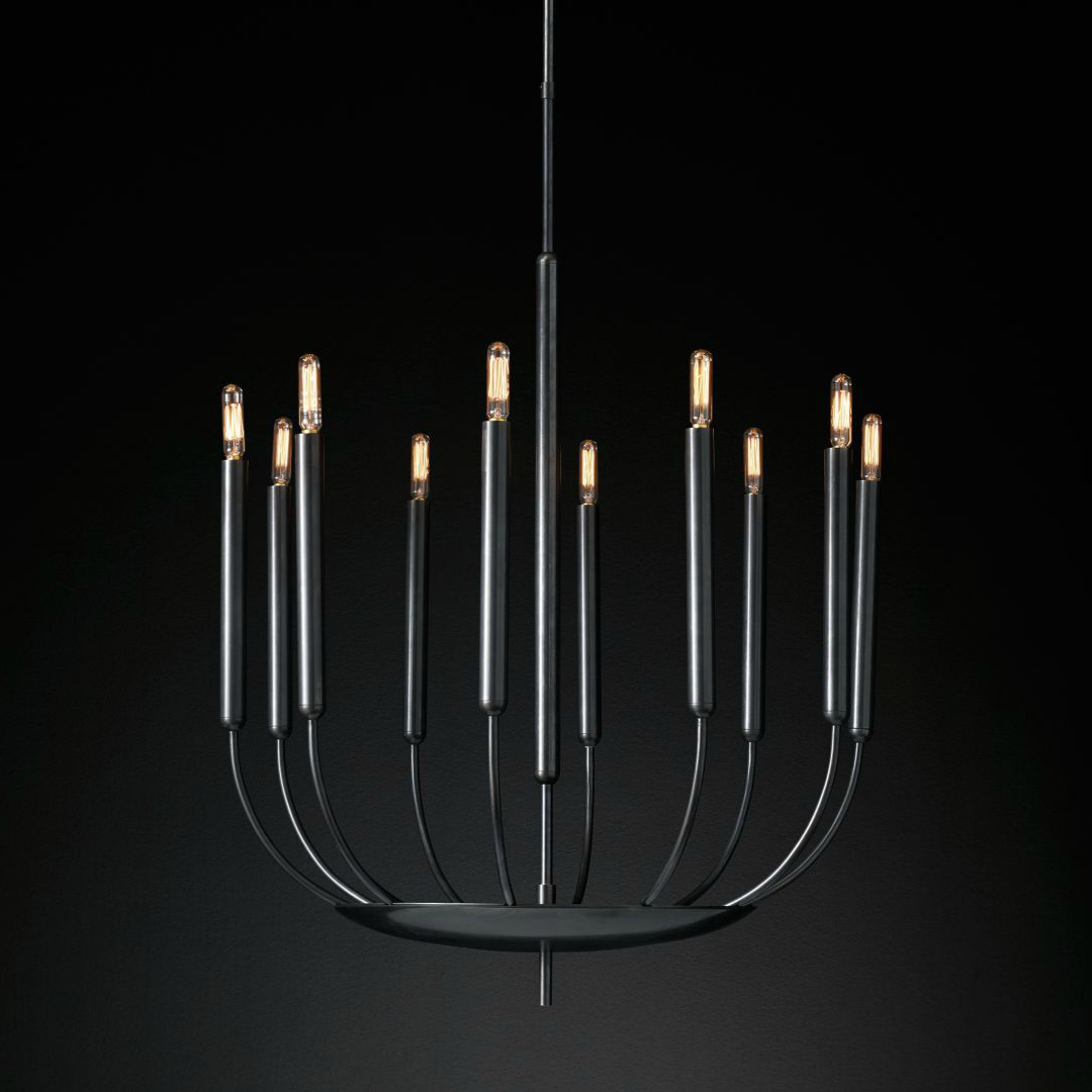 Люстра RH Quenouilles Round Chandelier black