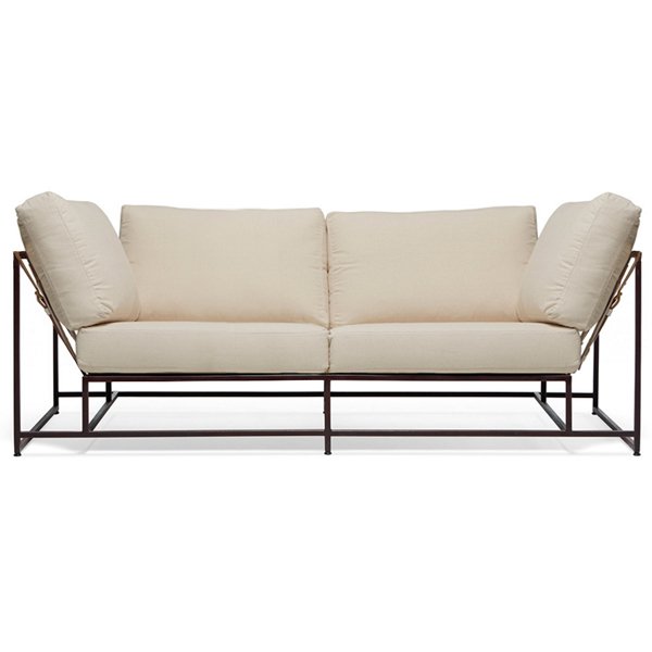   Loft Concept Двухместный диван Canvas & Copper Two Seat Sofa