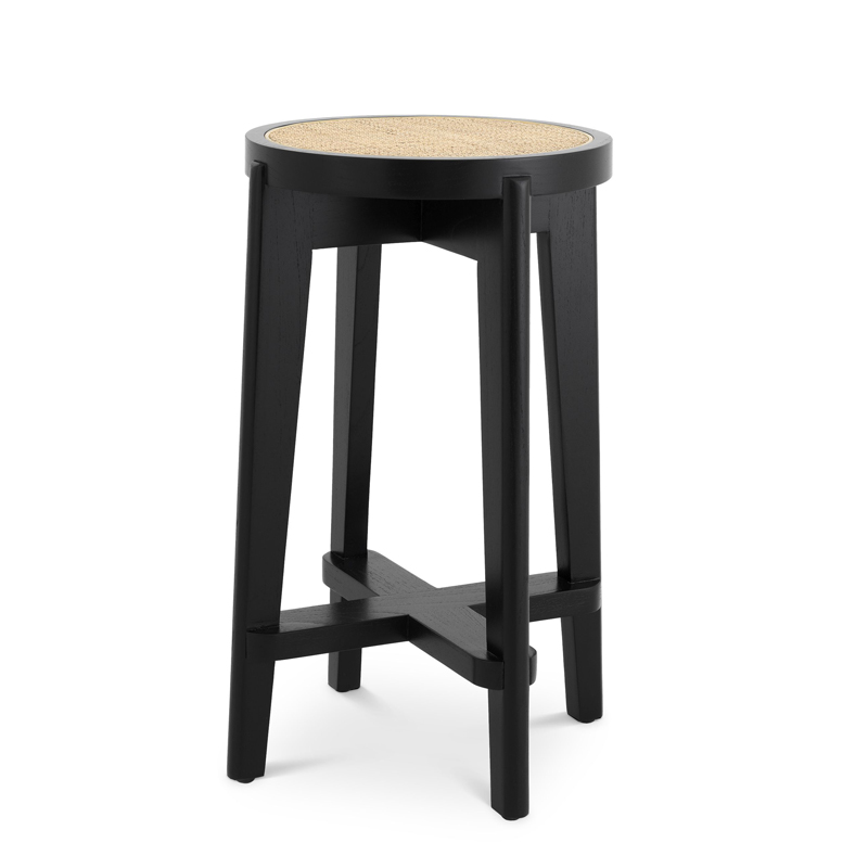 Стулья  Loft Concept Полубарный стул Eichholtz Counter Stool Dareau black