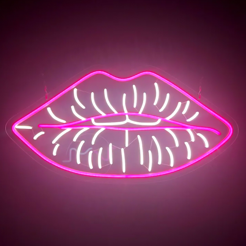 Неоновая настенная лампа Lips Neon Wall Lamp