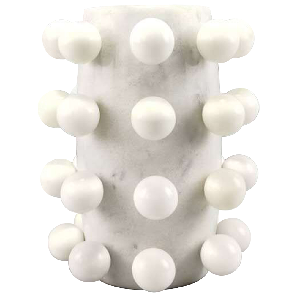 Ваза Molecule Vase White Marble Spheres