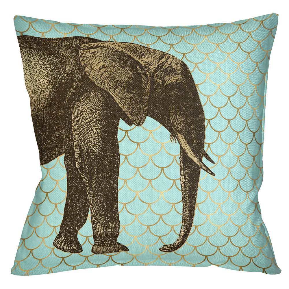 Подушка Safari light blue elephant