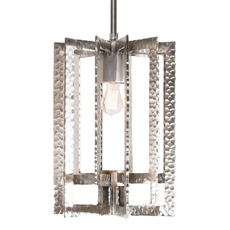 Подвесной Светильник Textured Cage Pendant Lamp silver