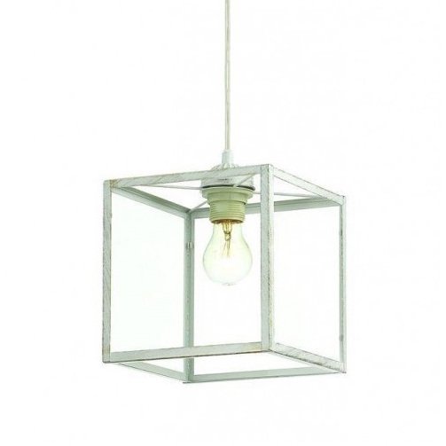 Подвесной светильник Loft Industrial Ortogonal Pendant Cube White