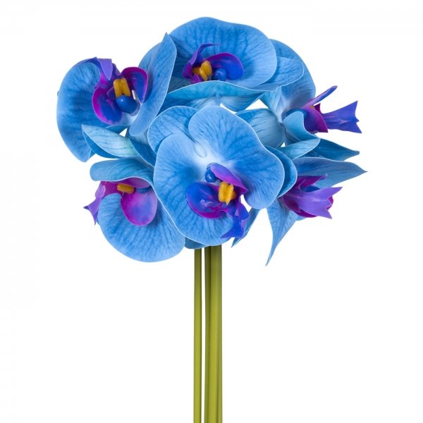 Искусственные цветы Декоративный искусственный цветок Bouquet Of Blue Orchids