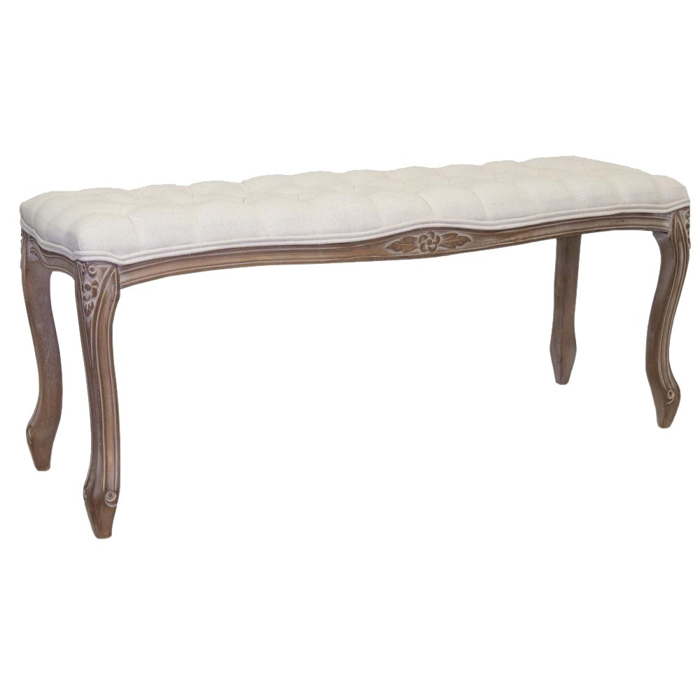 Банкетка French Provence Farmhouse Bench ivory