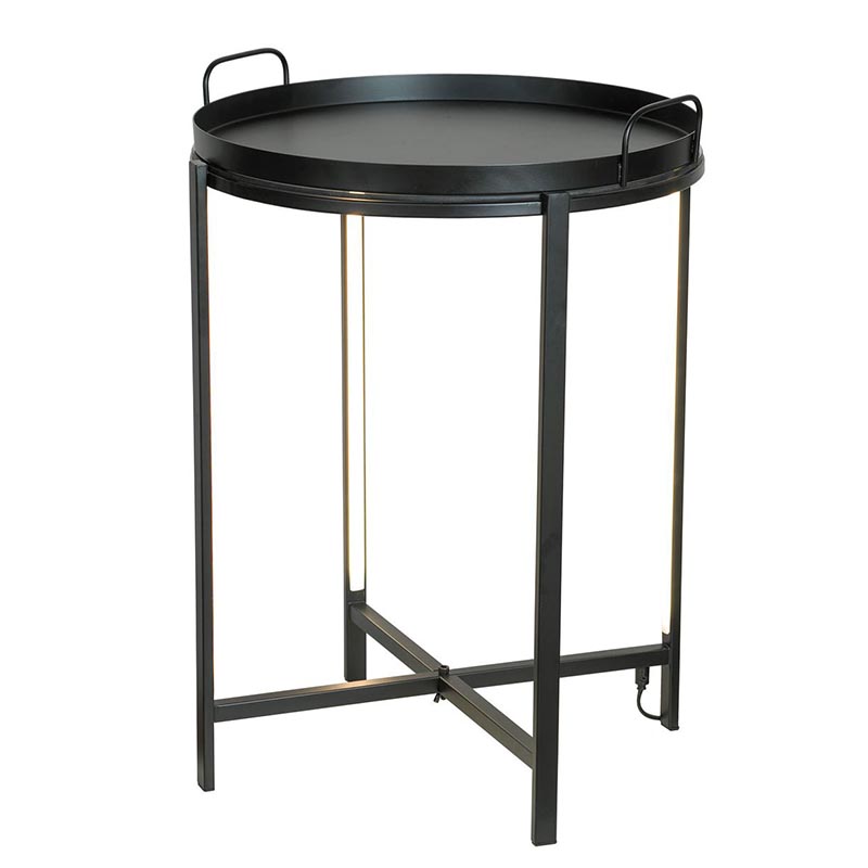 Приставной стол Nagib Side Table Black LED