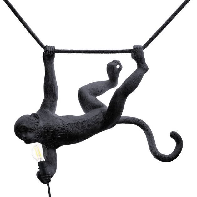 Подвесной светильник Seletti The Monkey Lamp Swing Black