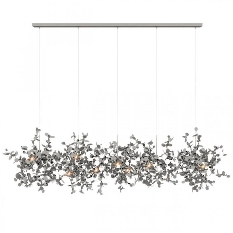 Люстра Terzani Argent Suspension Linear Silver длина 150 см